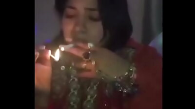 Indian d&period; girl dirty talk with smoking smoking