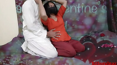 Desi indian step sister celebrating Valentine's day with her brother